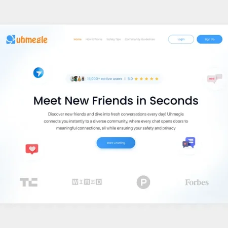 Uhmegle: Conectar, conversar e explorar conversas espontâneas em todo o mundo
